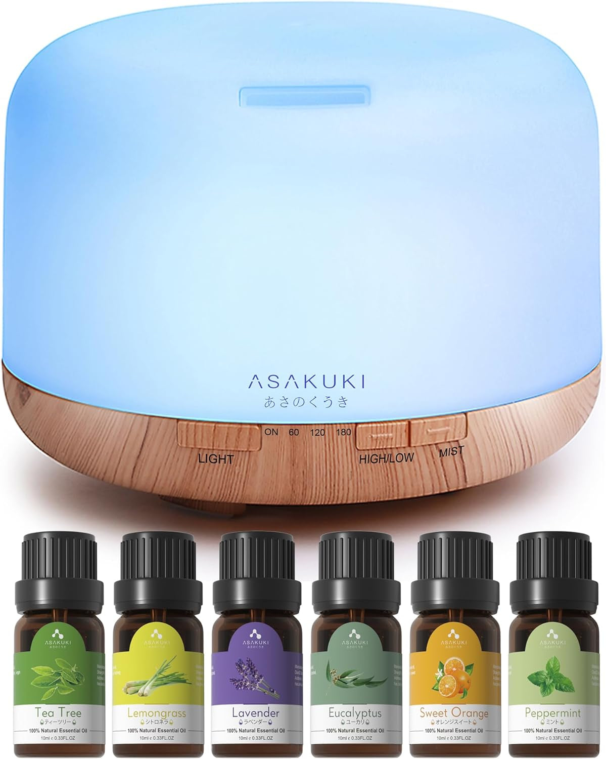 Smart Wi-Fi Essential Oil Diffuser with App and Voice Control, Compatible with Alexa, 500ml Aromatherapy Humidifier for Home, Office, and Bedroom - Gold Finish