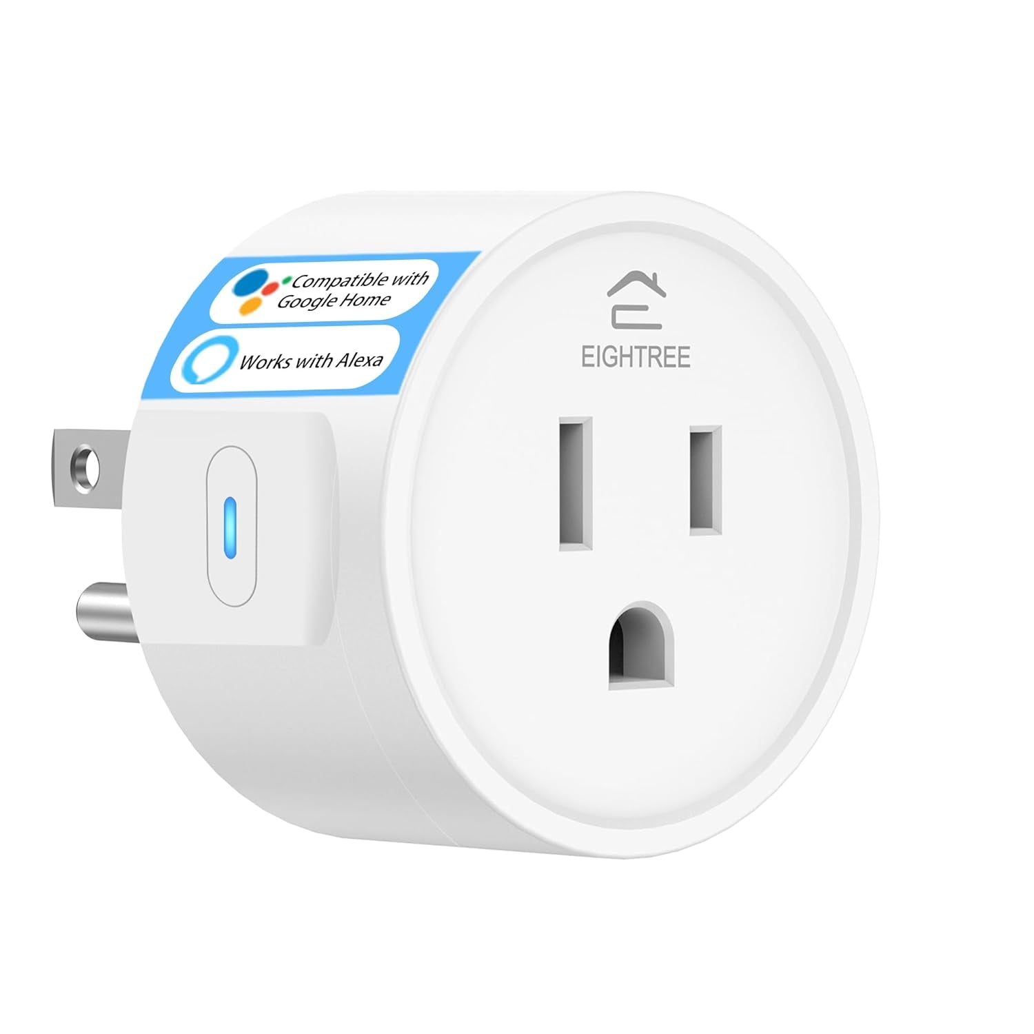 Smart Plug 2025 - 15A Upgrade, Dual Bluetooth & Wi-Fi Connectivity, Voice and Remote Control, Indoor Outlet Timer Compatible with Alexa & Google, 2.4GHz Wi-Fi Only