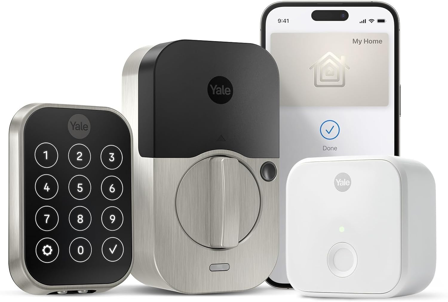 Assure Lock 2 Wi-Fi Smart Lock - Keyless Entry with Keypad, App Control & Backup Key - Secure Deadbolt for Front Door, Black