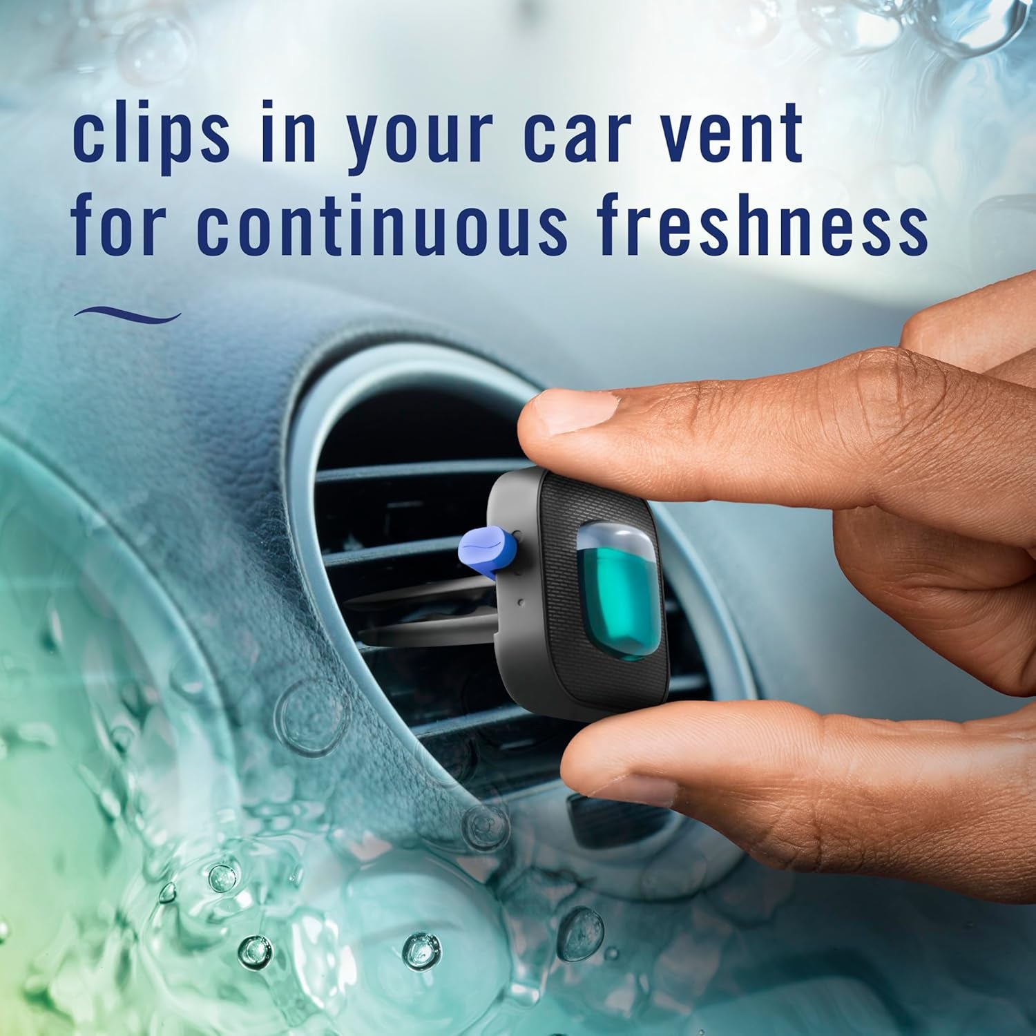 Unstopables Car Freshener Vent Clip - Fresh Scent, 4 Pack - Odor-Fighting Air Fresheners for Your Vehicle