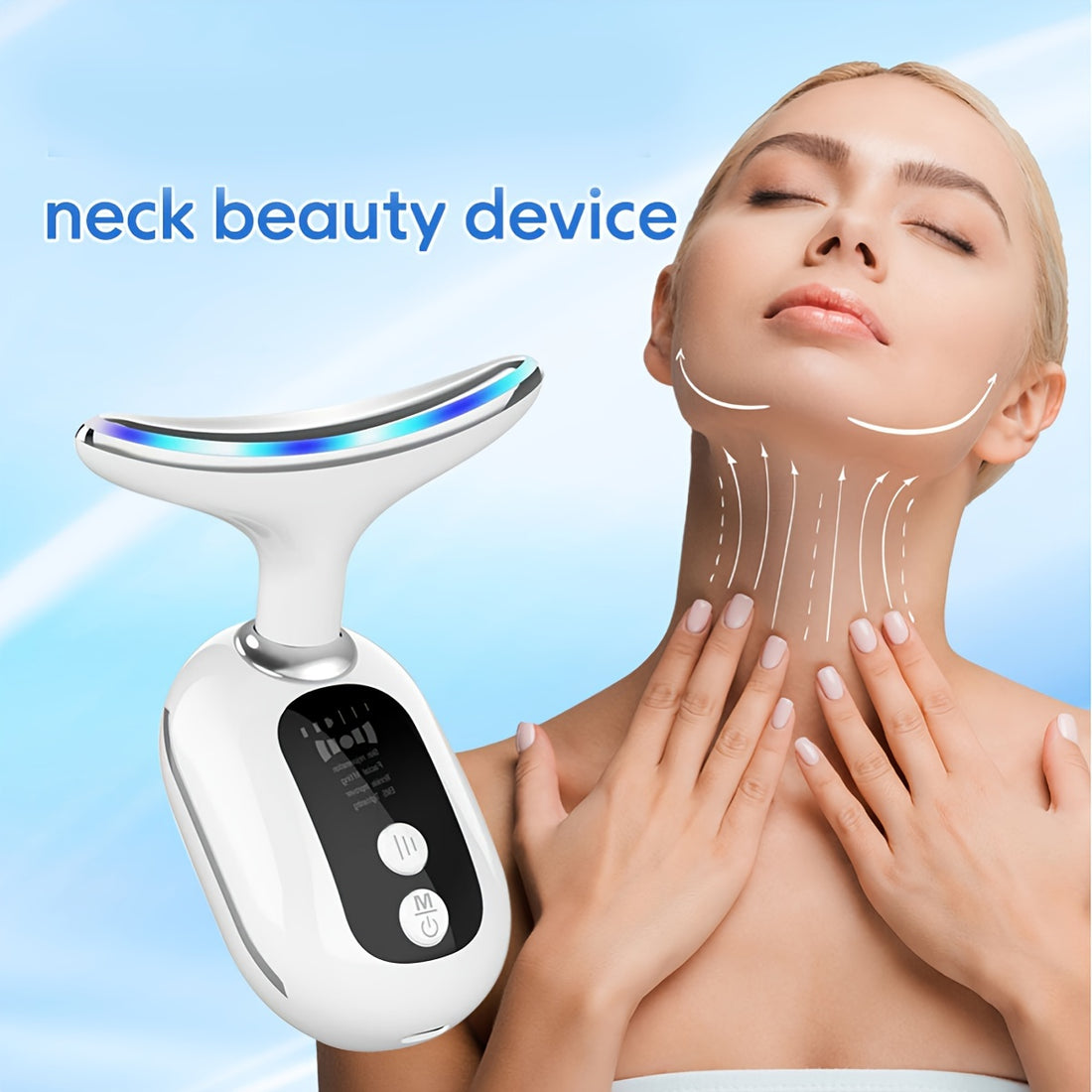 Neck & Face Beauty Device – LED Massager