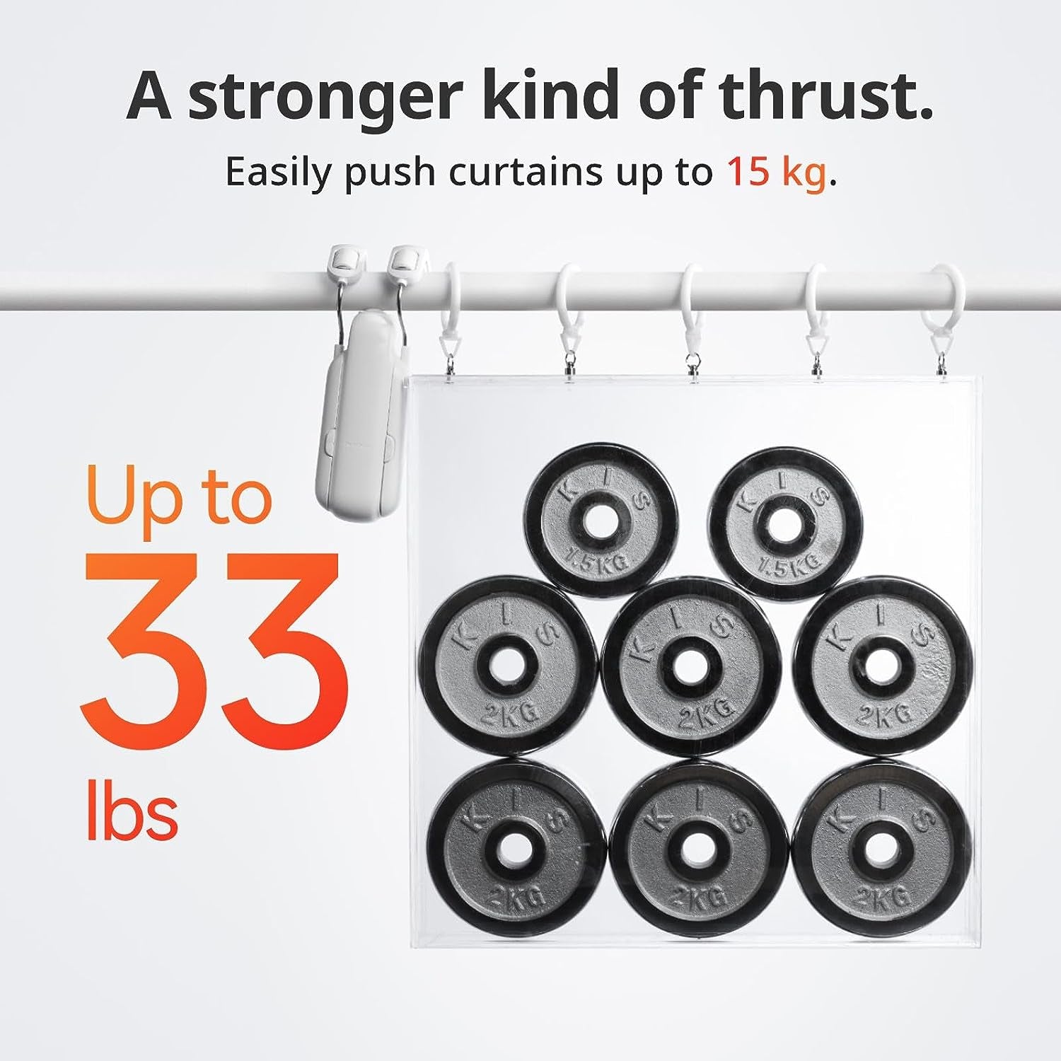 Smart Automatic Curtain Opener with Bluetooth Remote Control, App/Timer Functionality, Enhanced Motor Performance, and Compatibility with Alexa, Google Home, and HomeKit