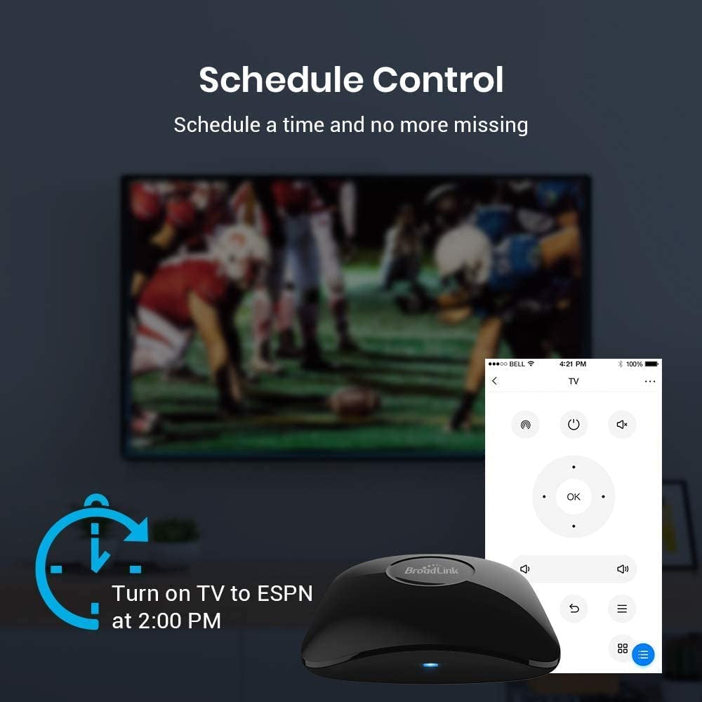 Ultimate RM4 Pro Universal Remote: Wi-Fi Control for TV, AC, Audio & More - Works with Alexa & Google Home!