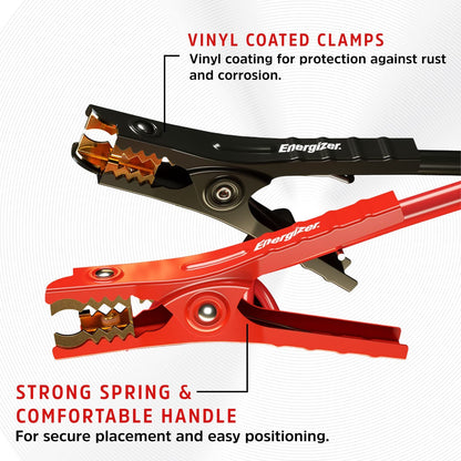 Heavy-Duty 16ft Jumper Cables for Car Battery - Automotive Booster Cables with Carrying Bag for Quick Jump Starts