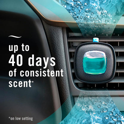 Unstopables Car Freshener Vent Clip - Fresh Scent, 4 Pack - Odor-Fighting Air Fresheners for Your Vehicle