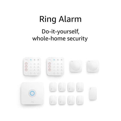 14-Piece Wireless Smart Home Security System Kit | Expandable | Easy Installation | Mobile App Control | 24/7 Professional Monitoring | Alexa Compatible