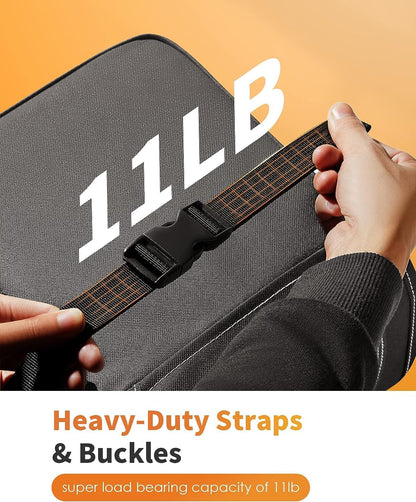 Ultimate Car Trash Can with Lid & Storage Pockets - 100% Leak-Proof, Waterproof, 2 Gallon Multipurpose Organizer - Sleek Black Design