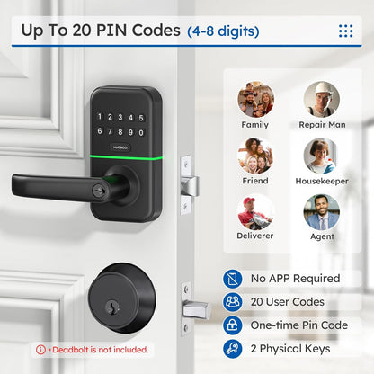 Revolutionary Smart Door Lock with Keypad - Keyless Entry Digital Knob for Effortless Security and Easy Installation