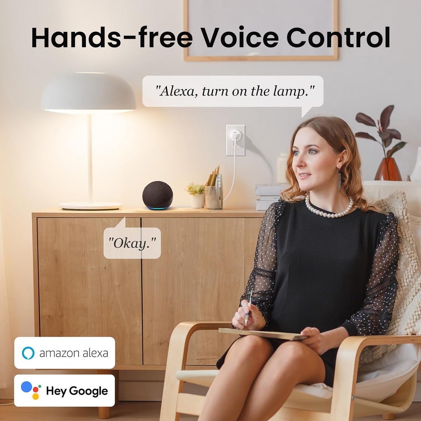 Mini WiFi Smart Outlet Plug Compatible with Alexa and Google Home, App-Controlled Timer Outlet, 2.4GHz Network Only, No Hub Required, ETL and FCC Certified (Pack of 4), White