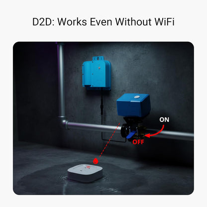 Water Leak Detection Starter Kit: Hub with 4 Leak Sensors, 105 dB Siren, Long-Range Lora Technology, App/SMS/Email Alerts, D2D Offline Capability, 2 AAA Batteries for Up to 5 Years, Compatible with Alexa, IFTTT, and Home Assistant