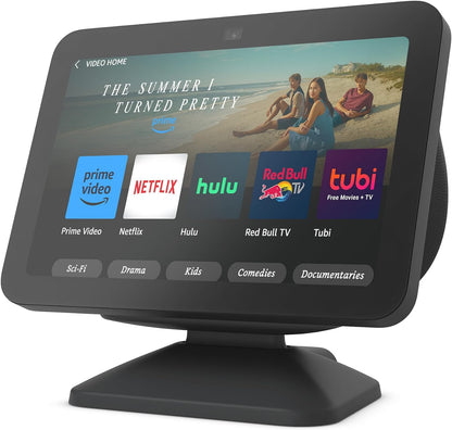 Echo Show 8 (3rd Generation) Adjustable Stand with USB-C Charging Port - Charcoal