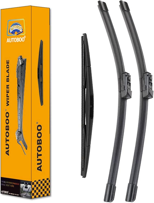Premium Windshield Wiper Blade Set for Subaru Crosstrek & Impreza (26"+16"+12") - Original Factory Quality Replacement (Pack of 3)