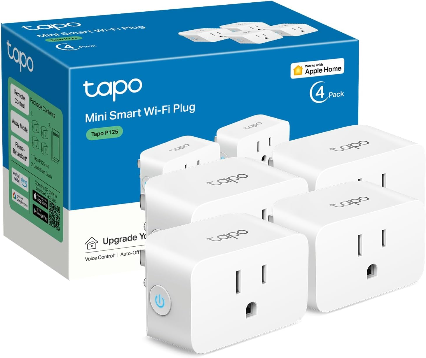 Smart Plug Mini (3-Pack) - Matter Supported, 15A/1800W, Easy Setup, Works with Apple Home, Alexa & Google Home, UL Certified, Compact Design, White
