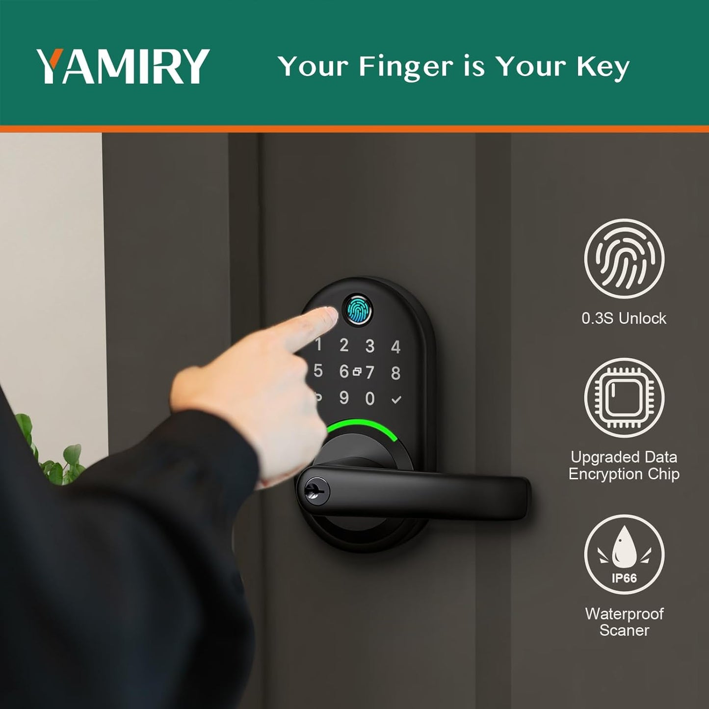 Revolutionary Smart Door Lock: Keyless Fingerprint Entry & Remote Passcode Generation - Easy DIY Installation!