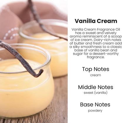 Vanilla Cream Car Air Freshener Diffuser - 2 Pack, Long Lasting 45+ Days, Made in USA