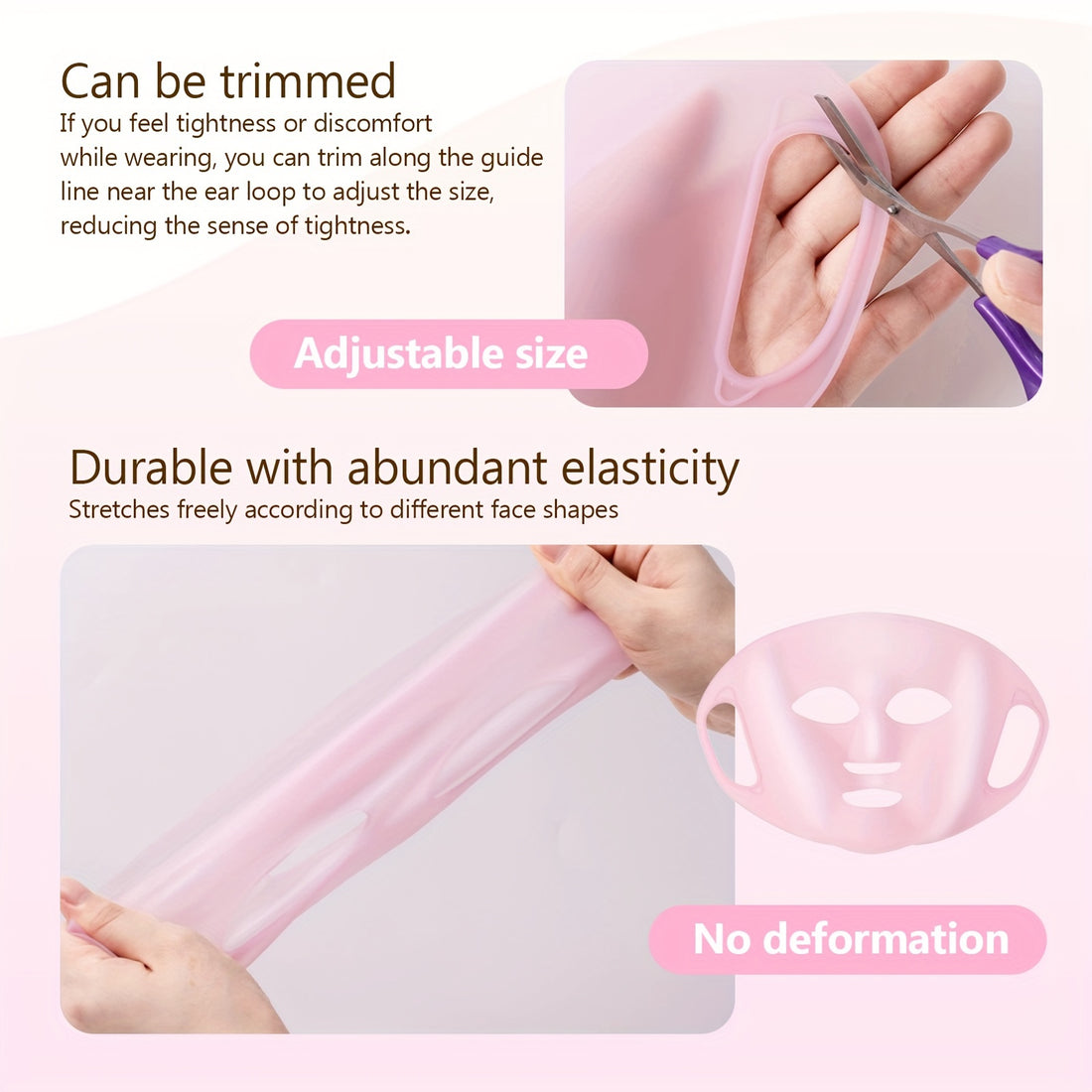 Silicone Skincare Kit – 3pcs Reusable Mask, Gloves & Socks