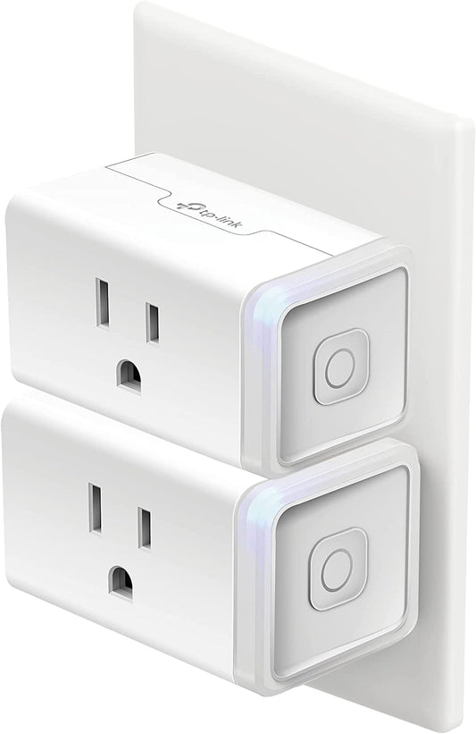 Smart Home Wi-Fi Outlet Plug HS103P2 - Compatible with Alexa, Echo, Google Home & IFTTT, No Hub Required, Remote Control, 15 Amp, UL Certified (Pack of 2) - White