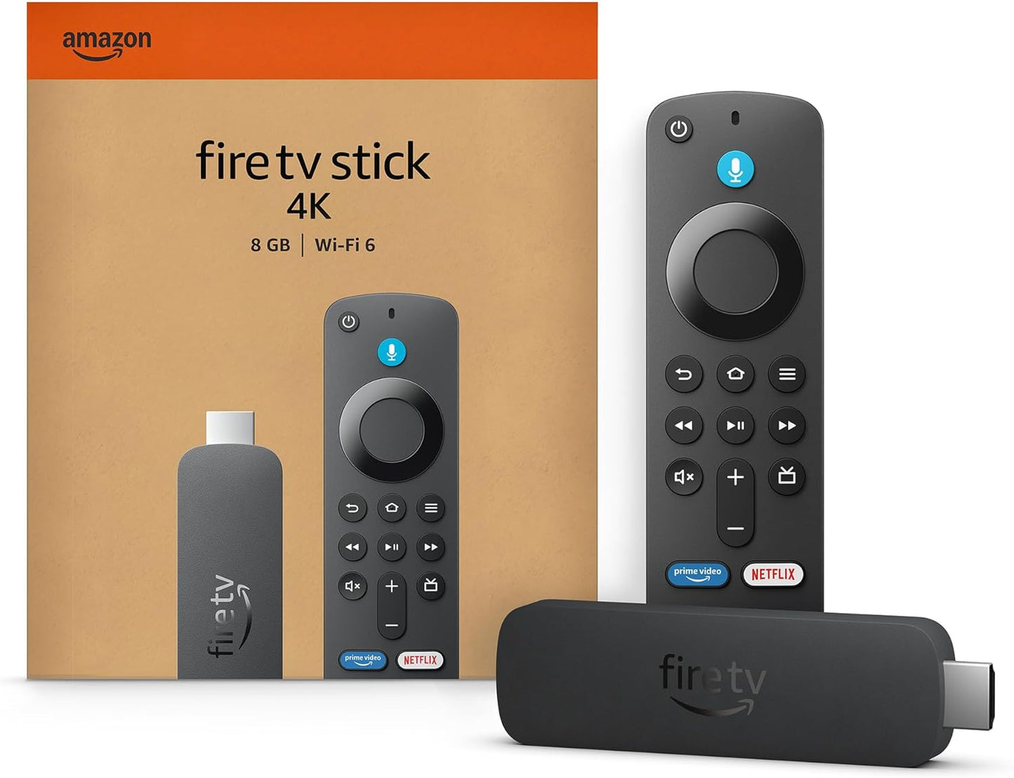 Fire TV Stick 4K (Latest Model) with AI-Enhanced Search, Wi-Fi 6, Access to Over 1.8 Million Movies and Shows, Including Free and Live TV