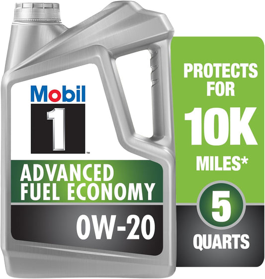 Advanced Fuel Economy Full Synthetic Motor Oil 0W-20 - 5 Quart for Superior Engine Performance
