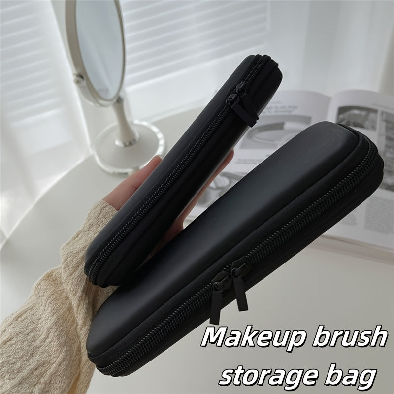 Travel Makeup Brush Bag – Waterproof, Multi-Compartment