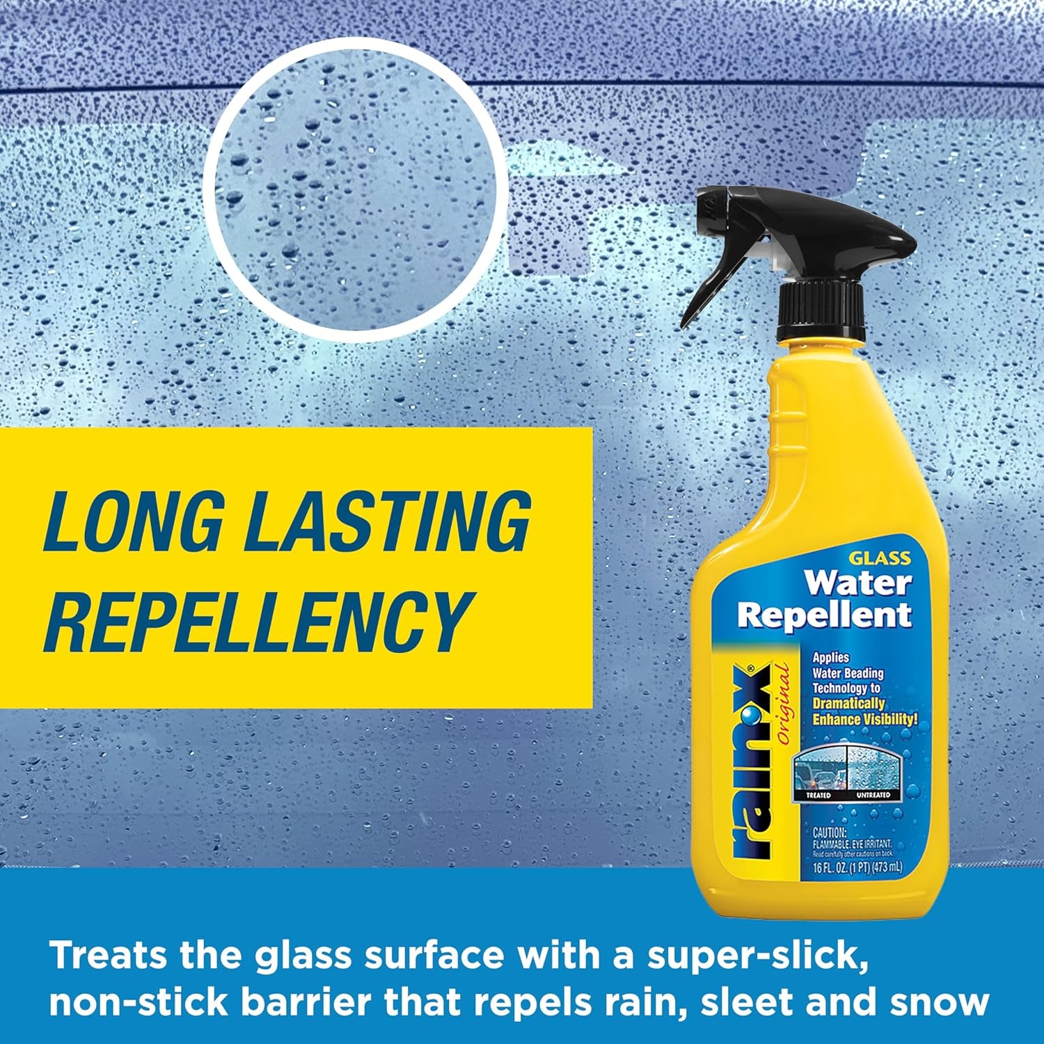 800002250 Glass Treatment Trigger - 16 Fl Oz for Enhanced Visibility in Wet Weather Conditions