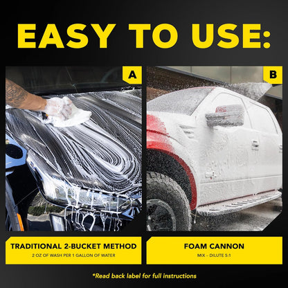 Gold Class Car Wash - Achieve Professional Shine with Foam Cannon or Bucket Wash - 64 Oz, Safe for All Paint Types