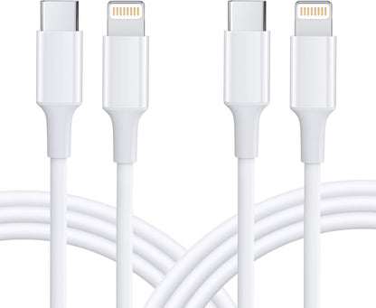 USB-C to Lightning Cable (Apple MFi Certified) - Fast Charging 20W, 2-Pack, 3FT - Compatible with iPhone 13/13 Pro Max/13 Mini/12/12 Mini/12 Pro Max, iPhone 11/11 Pro/11 Pro Max/XS Max