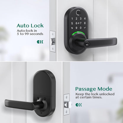 Revolutionary Smart Door Lock: Keyless Fingerprint Entry & Remote Passcode Generation - Easy DIY Installation!
