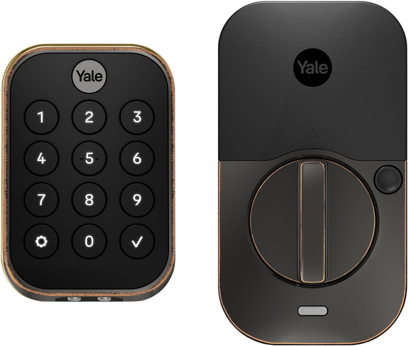 Assure Lock 2 Wi-Fi Smart Lock - Keyless Entry with Keypad, App Control & Backup Key - Secure Deadbolt for Front Door, Black