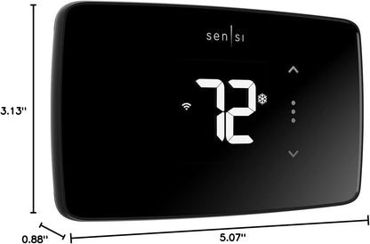 Sensi Lite Smart Thermostat - Programmable Wi-Fi Control, Data Privacy Features, Alexa Compatible, Energy Star Certified, Easy DIY Installation, Compatible with Most Systems (C-Wire Not Required for Heat/Cool Only and Heat Pump Systems)