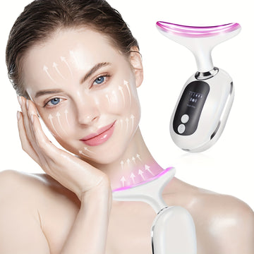 Neck & Face Beauty Device – LED Massager