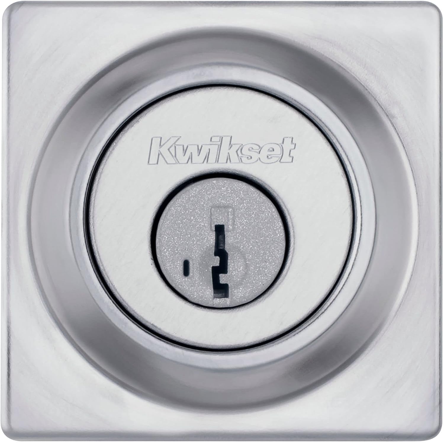 Contemporary Matte Black Deadbolt Lock - Keyed Front Entry, Pick Resistant Smartkey Security, Single Cylinder Design