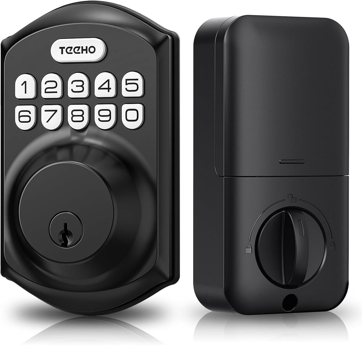 Smart Keyless Entry Door Lock with Keypad - Satin Nickel Deadbolt with Auto Lock & Easy Installation - Includes 2 Keys