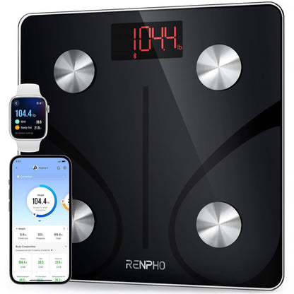 Elis 1 Smart Body Composition Scale with Bluetooth Connectivity and Smartphone App, 400 lbs Capacity, Digital BMI and Body Fat Analysis