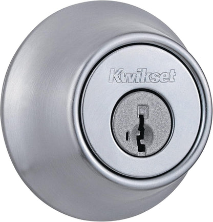 Contemporary Matte Black Deadbolt Lock - Keyed Front Entry, Pick Resistant Smartkey Security, Single Cylinder Design