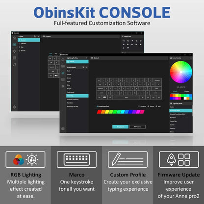 60% Wired/Wireless Mechanical Keyboard with Kailh Box White Switches and White Case - Fully Programmable Keys - True RGB Backlighting - Tap Arrow Keys - Double Shot PBT Keycaps - NKRO - 1900mAh Battery