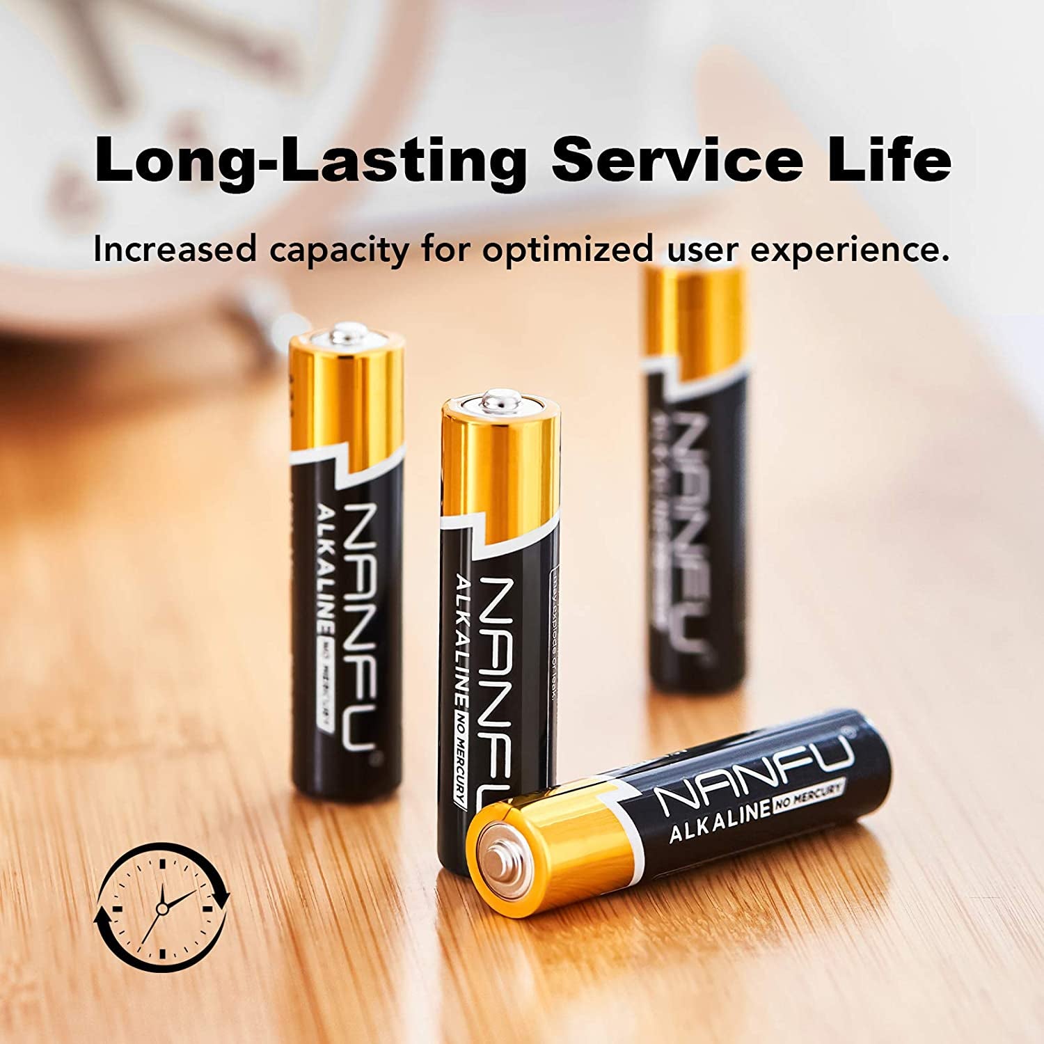 High-Performance AAA Alkaline Batteries (48-Pack) - Ultra Power and Long-Lasting for Household Devices