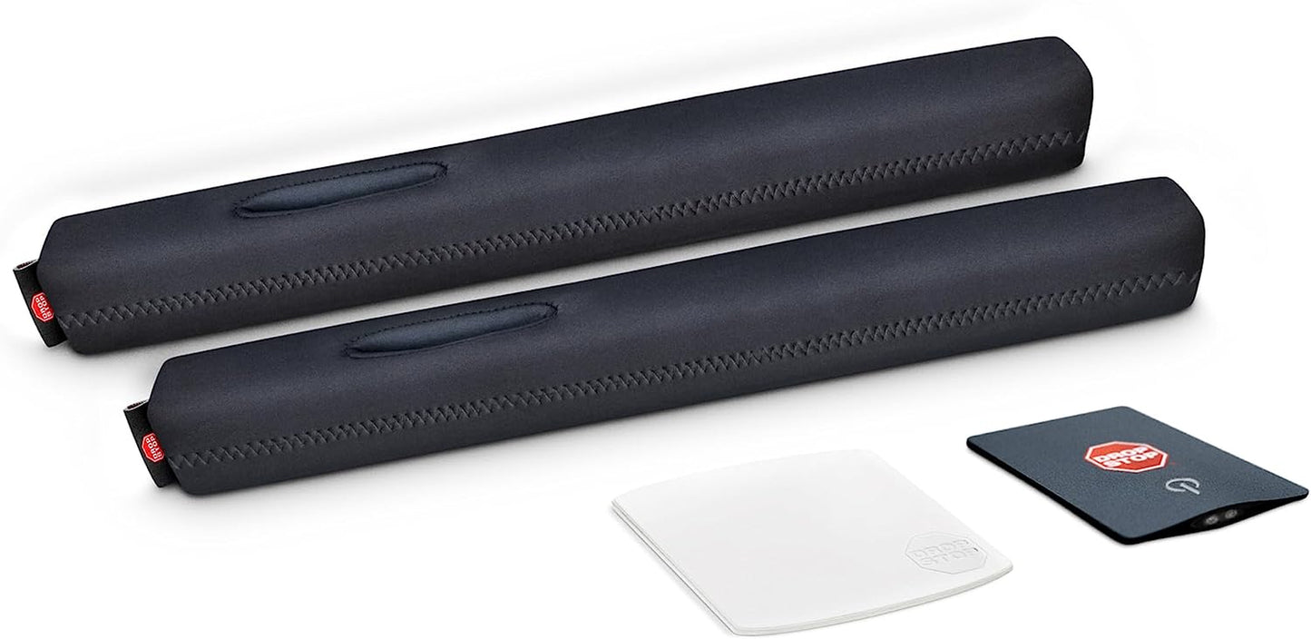 Original Patented Car Seat Gap Filler - As Seen on Shark Tank! Set of 2 Console Organizers with Slide-Free Pad and Light