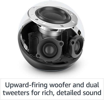 Echo (Latest Model) Alexa Speaker with Superior Sound Quality, Perfect for Spacious Bedrooms, Living Rooms, and Kitchens, Charcoal Finish