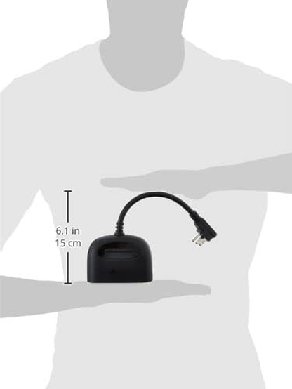 Kasa EP40A Outdoor Smart Plug with Dual Sockets, IP64 Weather Resistance, Compatible with Apple HomeKit, Siri, Alexa, and Google Home, Long Wi-Fi Range (2.4G Wi-Fi Only), ETL Certified