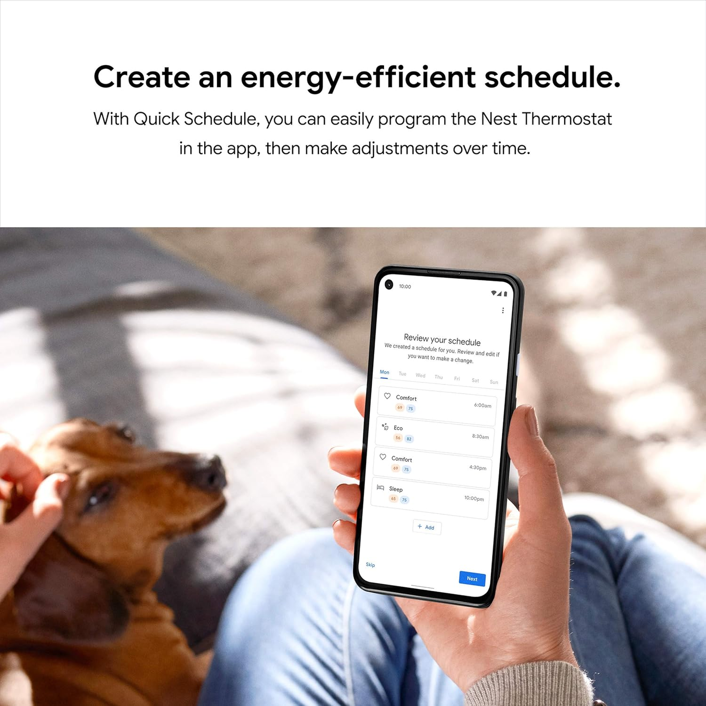 Nest Smart Wi-Fi Programmable Thermostat for Home - Snow Edition