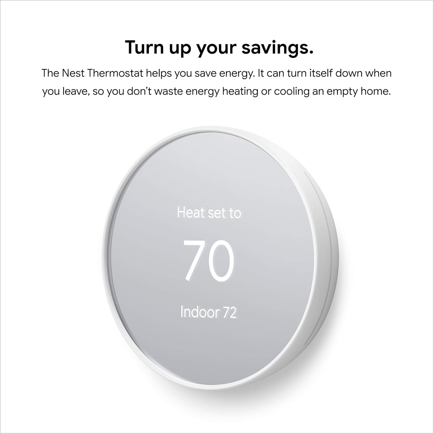 Nest Smart Wi-Fi Programmable Thermostat for Home - Snow Edition