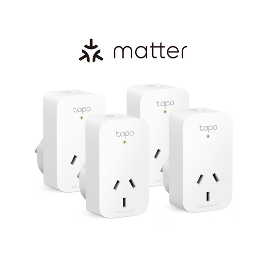 Tapoo Smart Plug Wi-Fi Mini (4-Pack) - Energy Monitoring, Alexa & Google Home Compatible, Timer Function, 15A/1800W Max, ETL Certified, 2.4G Wi-Fi Only