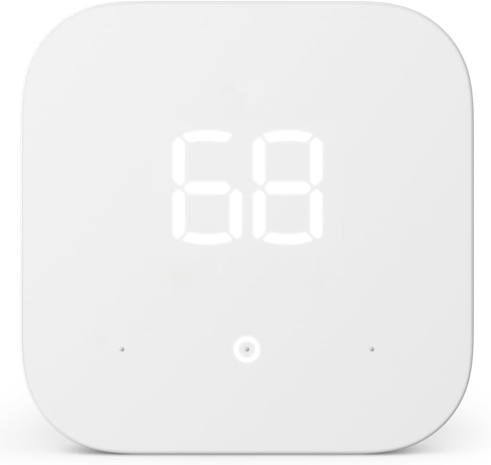 Smart Thermostat for Energy Efficiency - Compatible with Alexa and Ring - C-Wire Required