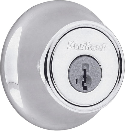 Contemporary Matte Black Deadbolt Lock - Keyed Front Entry, Pick Resistant Smartkey Security, Single Cylinder Design