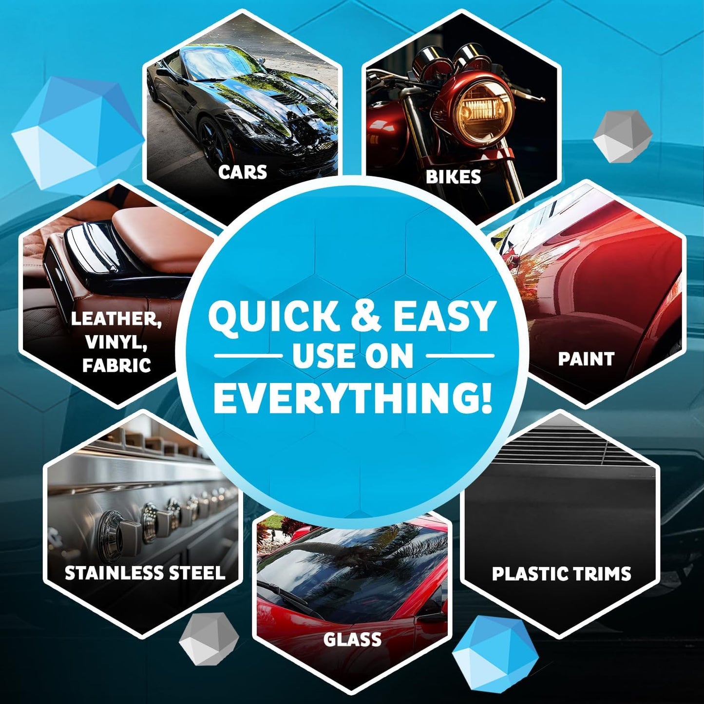 ONE™ 20Oz Waterless Car Detailer with Triphene® - Ultimate Quick Spray & Wipe for Shine, Protection, and Easy Cleaning of Paint, Glass, Wheels, and Trim