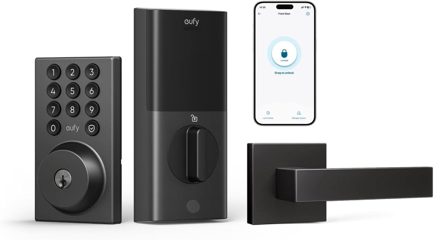 Smart Lock C30 - Keyless Entry Deadbolt with Built-In WiFi, Easy Installation & App Control, BHMA Grade 3 Security