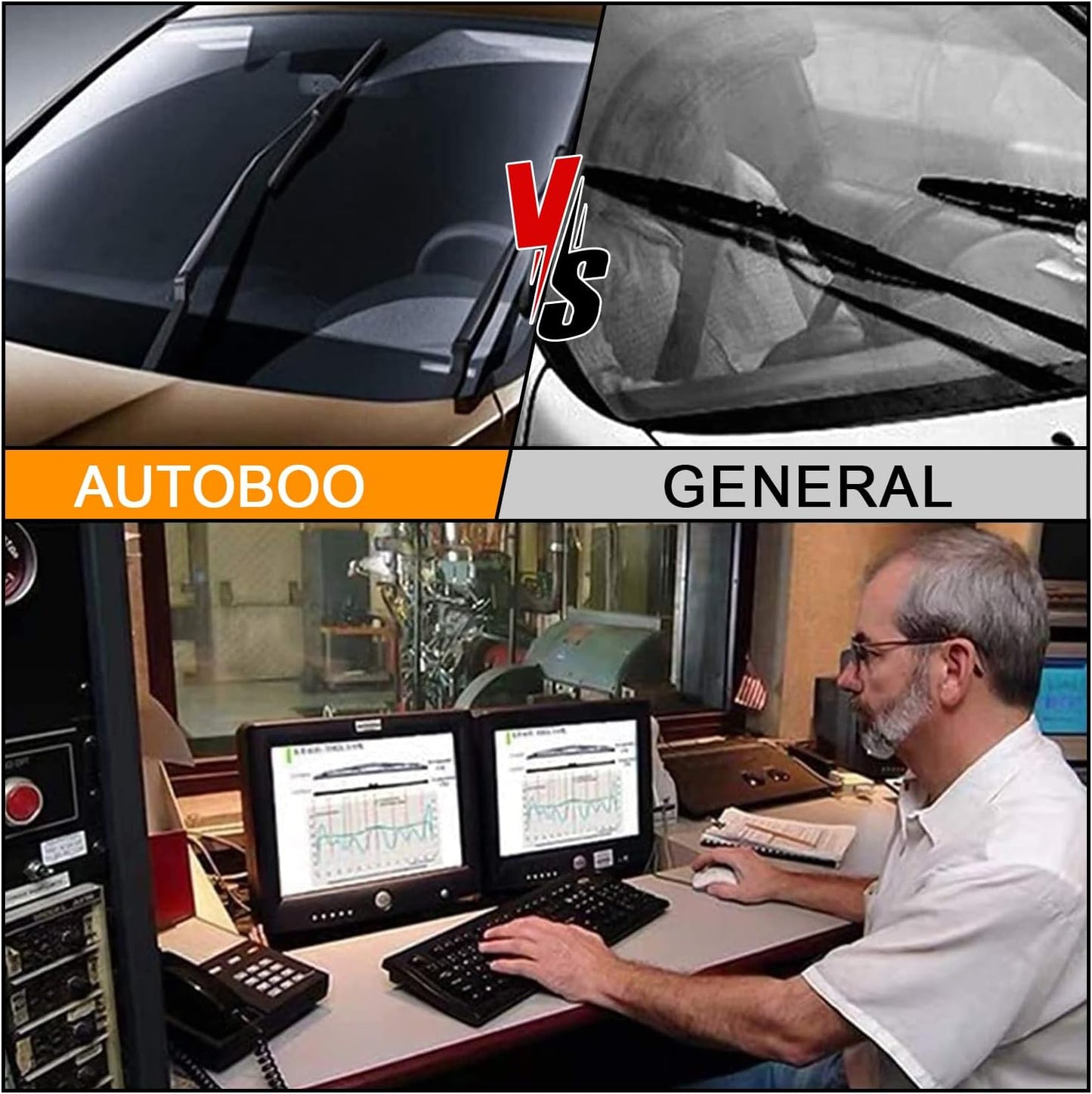 Premium All-Season 26" & 18" Windshield Wiper Blades - Quiet, Durable, OEM Quality (Pack of 2)