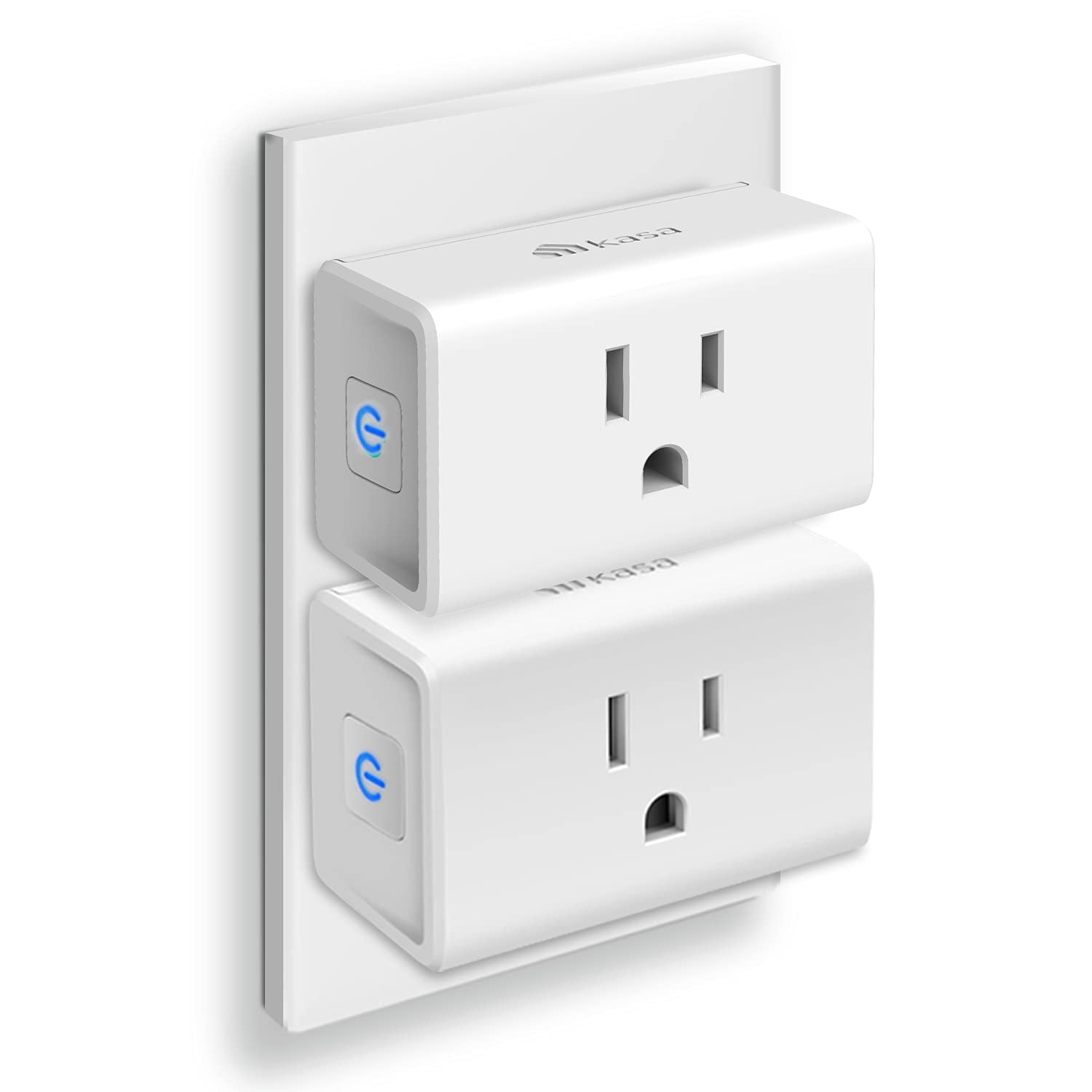 Ultra Mini 15A Smart Home Wi-Fi Outlet, Compatible with Alexa, Google Home & IFTTT, No Hub Required, UL Certified, 2.4G Wi-Fi Only, Pack of 2, White