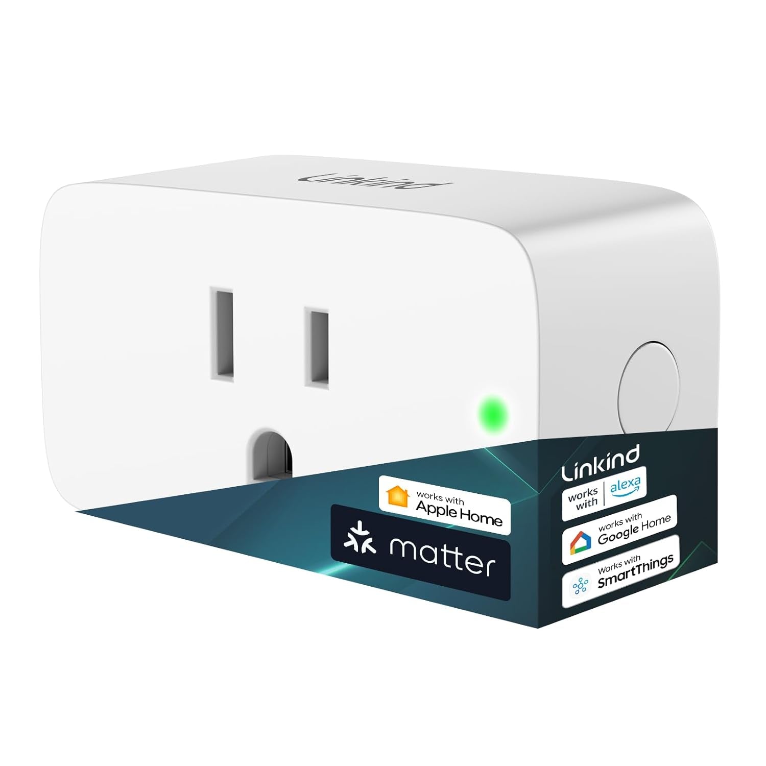 Matter Smart Plug - Compatible with Apple Home, Siri, Alexa, Google Assistant, and SmartThings - 15A/1800W Max - Smart Home Automation with APP Remote Control, Timer & Schedule - 2.4G Wi-Fi Only - Pack of 4